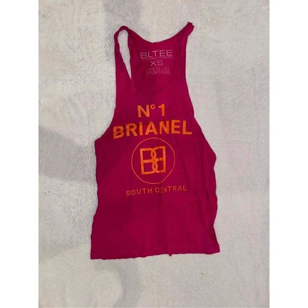 SIZE XS BRIANEL BRIAN LICHTENBERG TANK TOP PINK